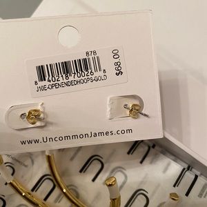 Brand new never worn uncommon James hoop earnings